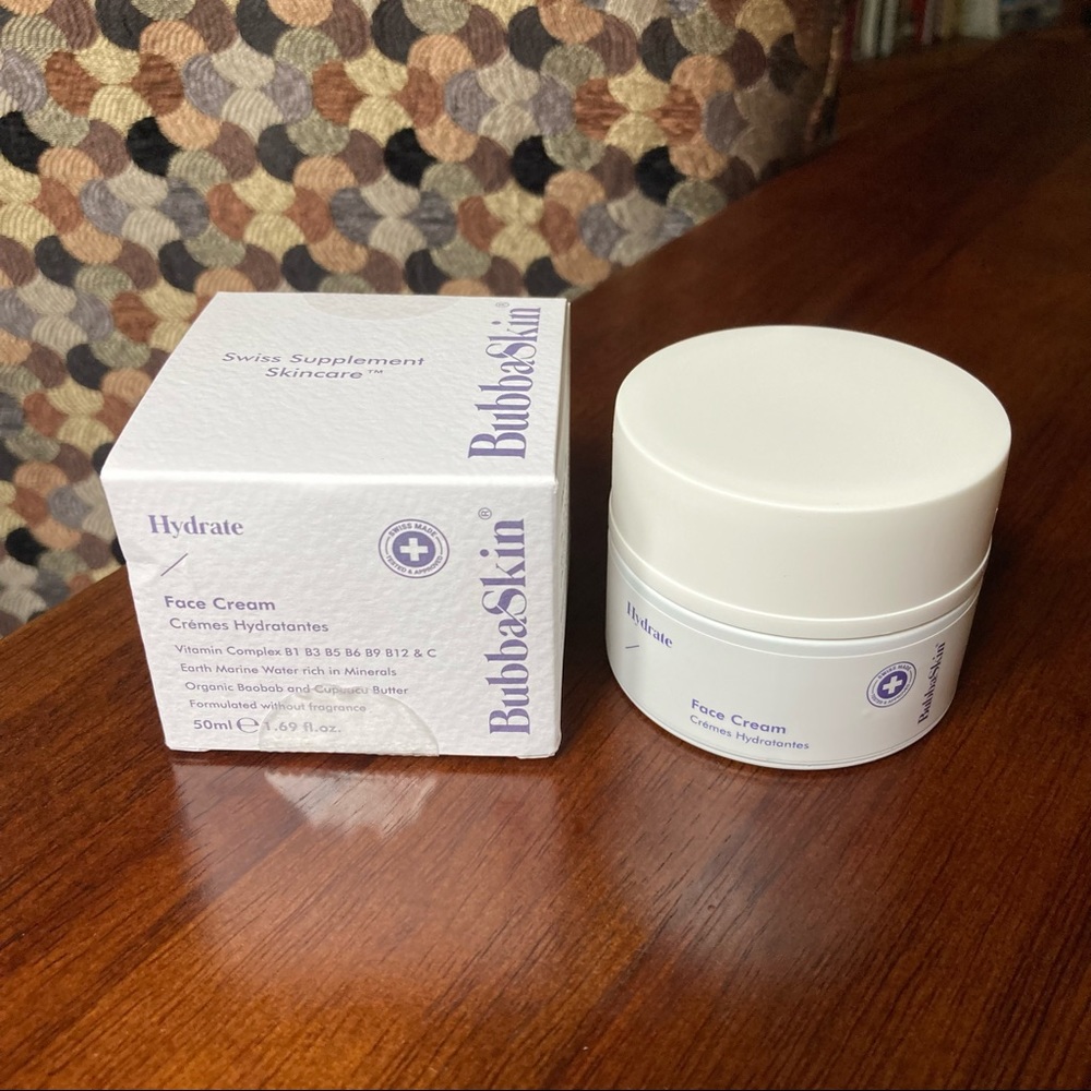 BubbaSkin Hydrate Face Cream Moisturizer - New in Box